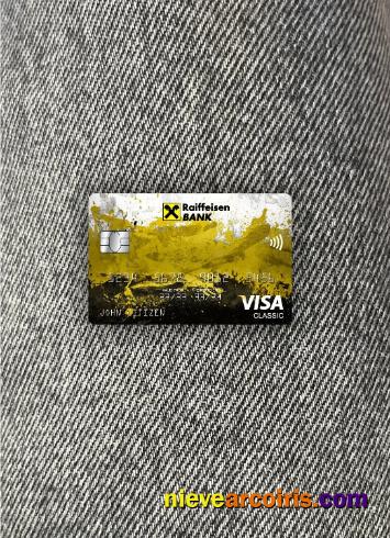 Romania Raiffeisen bank visa classic card photolook